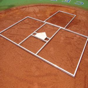 folding metal batter's box stencil|baseball batters box template.